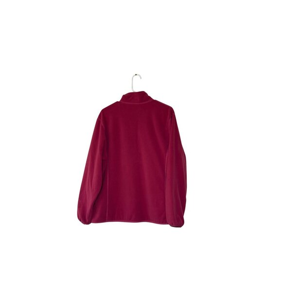 Lands End Womens Fleece Full-Zip Jacket Zippered Inner Pockets Fall Layering  XL - Picture 2 of 11